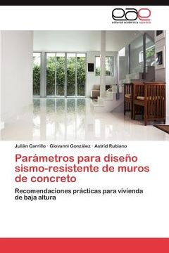 portada par metros para dise o sismo-resistente de muros de concreto