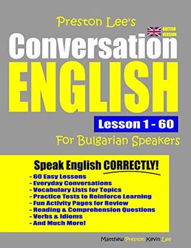 portada Preston Lee's Conversation English for Bulgarian Speakers Lesson 1 - 60 (British Version) (en Inglés)