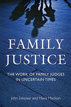 portada family justice: the work of family judges in uncertain times (en Inglés)