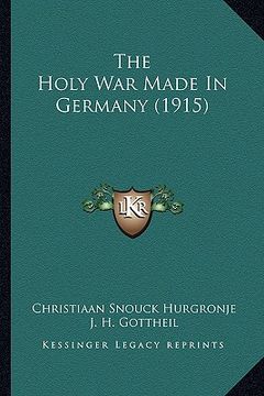 portada the holy war made in germany (1915)