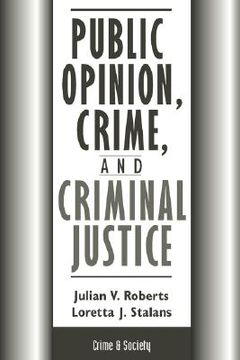 portada public opinion, crime, and criminal justice (en Inglés)