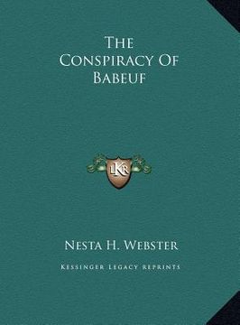 portada the conspiracy of babeuf (en Inglés)