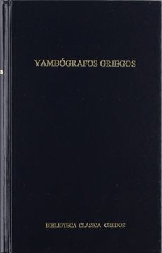 portada Yambografos Griegos (b. Básica Gredos)