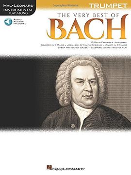 portada The Very Best of Bach: Instrumental Play-Along for Trumpet (Hal Leonard Instrume) (en Inglés)