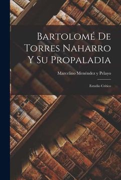 portada Bartolome de Torres Naharro y su Propaladia