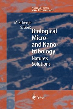 portada biological micro- and nanotribology: nature's solutions (en Inglés)