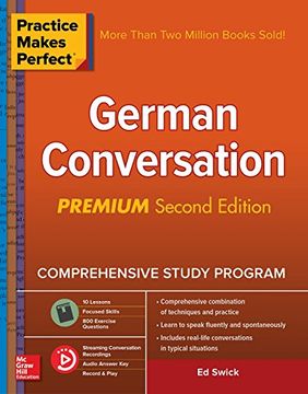 portada Practice Makes Perfect: German Conversation, Premium Second Edition (in English)