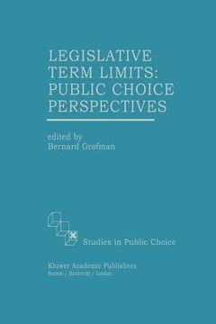 portada legislative term limits: public choice perspectives (en Inglés)