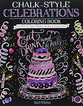 portada Chalk-Style Celebrations Coloring Book