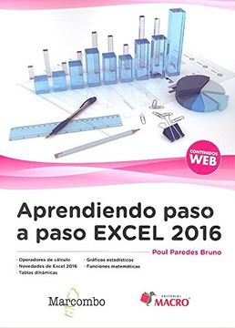 portada Aprendiendo paso a paso Excel 2016