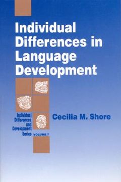 portada individual differences in language development (en Inglés)