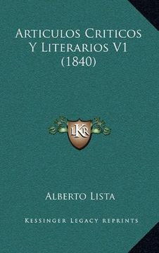 portada Articulos Criticos y Literarios v1 (1840)