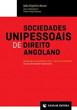 portada Sociedades Unipessoais de Direito Angolano