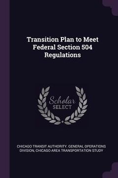 portada Transition Plan to Meet Federal Section 504 Regulations (en Inglés)