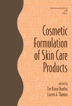 portada cosmetic formulation of skin care products (en Inglés)