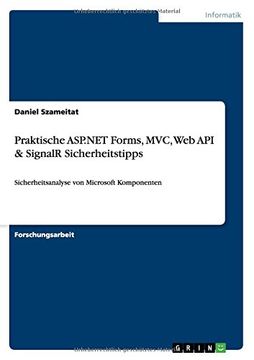 portada Praktische ASP.NET Forms, MVC, Web API & SignalR Sicherheitstipps