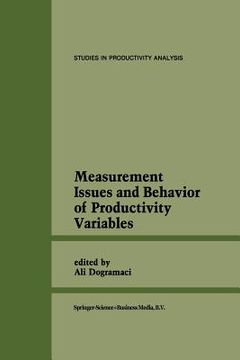 portada Measurement Issues and Behavior of Productivity Variables (en Inglés)