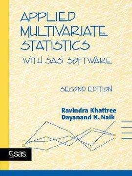 portada applied multivariate statistics with sas software
