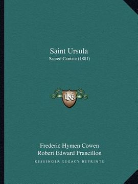 portada saint ursula: sacred cantata (1881) (en Inglés)