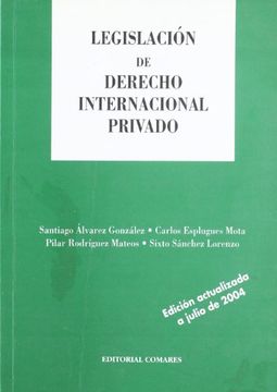portada Legislacion de Derecho Internacional Privadao (in Spanish)