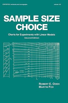 portada sample size choice: charts for experiments with linear models, second edition (in English)