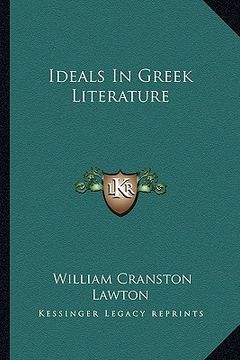 portada ideals in greek literature (in English)