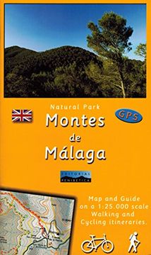 portada Mapa Parque Natural Montes de Málaga en Inglés, 1: 25. 000