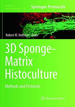 portada 3D Sponge-Matrix Histoculture: Methods and Protocols (en Inglés)