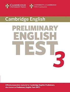 portada Cambridge Preliminary English Test. Student's Book. Per le Scuole Superiori: Cambridge Preliminary English Test 2nd 3 Student's Book: Examination. Esol Examinations (Pet Practice Tests) (en Inglés)