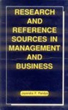 portada Research and Reference Sources in Management and Business