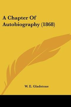 portada a chapter of autobiography (1868) (en Inglés)