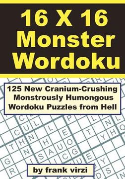 portada 16 x 16 monster wordoku (en Inglés)