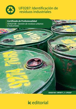 portada (I. B. D. )Identificacion de Residuos Industriales. Seag0108 Gestion de Residuos Urbanos e Industriales (in Spanish)