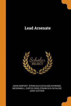 portada Lead Arsenate (en Inglés)