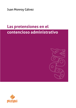 portada Las pretensiones en el contencioso administrativo (in Spanish)