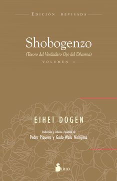 portada Shobogenzo. Volumen 1 (Edicion Revisada) (in Spanish)