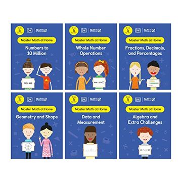 portada Math - no Problem! Collection of 6 Workbooks, Grade 5 Ages 10-11 (Master Math at Home) (in English)