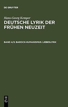 portada Barock-Humanismus: Liebeslyrik (in German)