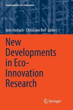 portada New Developments in Eco-Innovation Research (en Inglés)