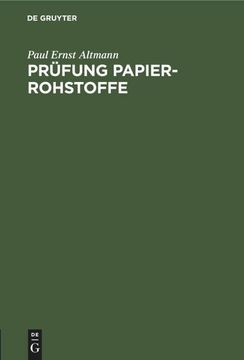 portada Prüfung Papier-Rohstoffe (en Alemán)
