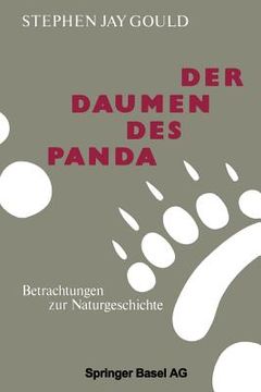 portada Der Daumen Des Panda: Betrachtungen Zur Naturgeschichte (in German)