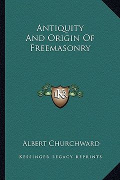 portada antiquity and origin of freemasonry