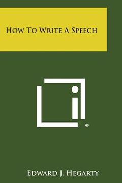 portada How to Write a Speech (in English)