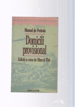 portada Domicili Provisional (3ª Ed. ) (en Catalá)