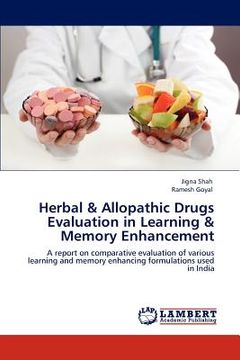 portada herbal & allopathic drugs evaluation in learning & memory enhancement (en Inglés)