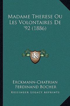 portada madame therese ou les volontaires de '92 (1886)