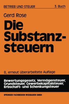 portada Die Substanzsteuern (Betrieb und Steuer) (German Edition)