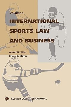 portada international sports law and business, volume 3 (in English)