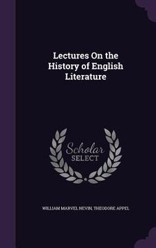 portada Lectures On the History of English Literature