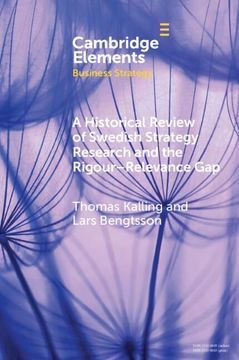 portada A Historical Review of Swedish Strategy Research and the Rigor-Relevance gap (en Inglés)